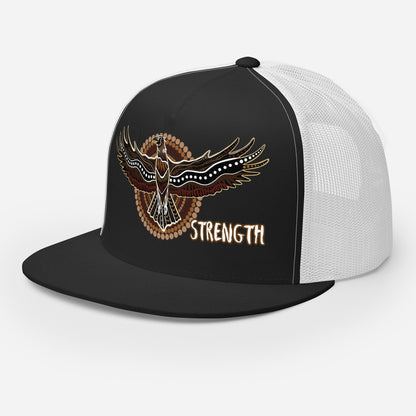 Eagle Spirit Trucker Cap – Strength, Resilience, and Style - Aboriginal Art by Lani