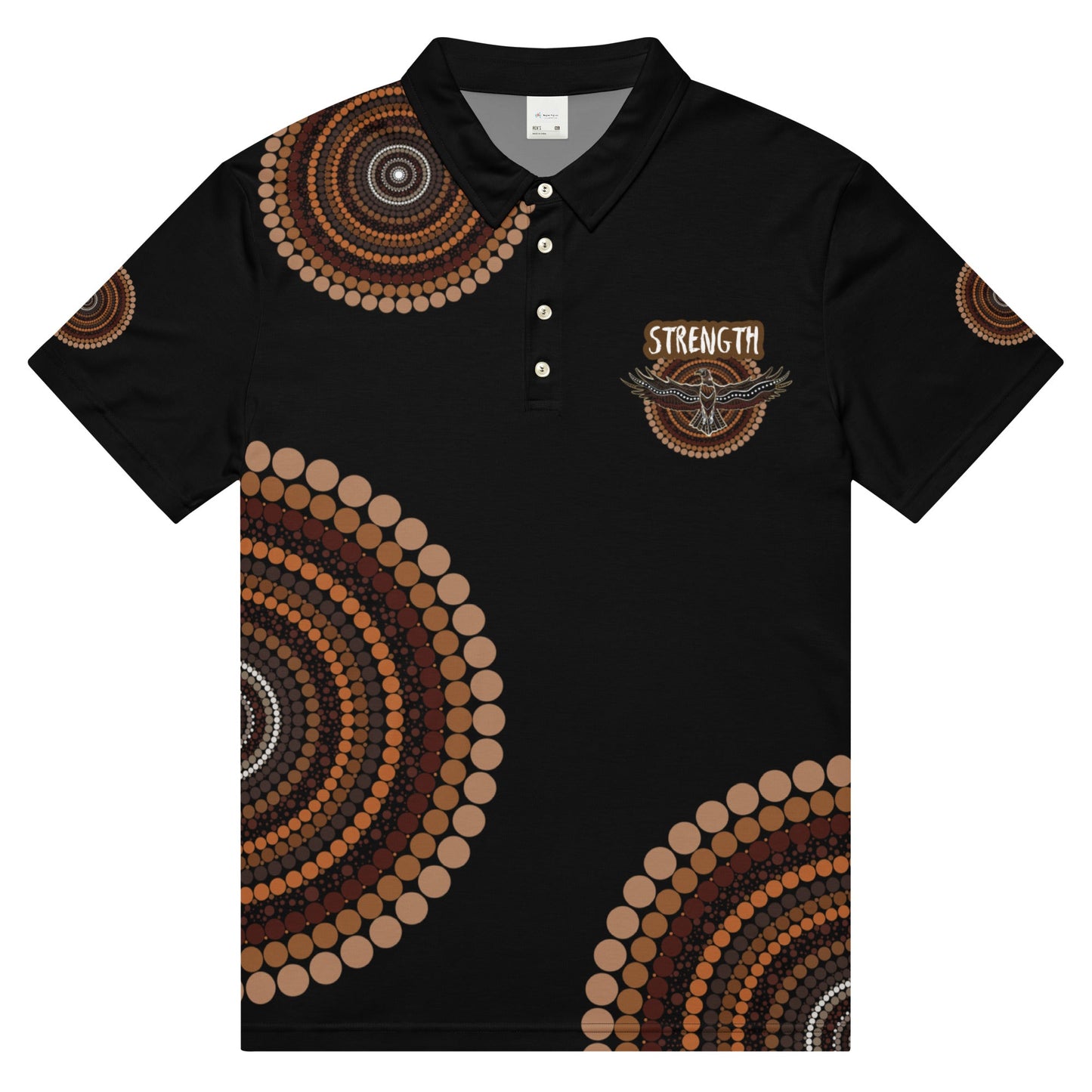 Eagle Spirit Polo Shirt – Strength, Resilience, and Modern Style - Aboriginal Art by Lani