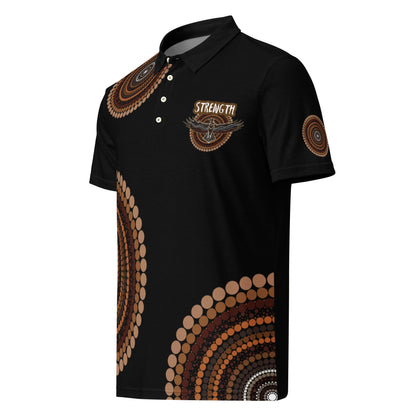 Eagle Spirit Polo Shirt – Strength, Resilience, and Modern Style - Aboriginal Art by Lani