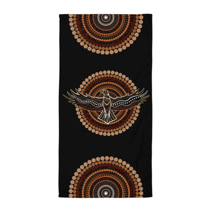 Eagle Spirit Towel – Strength, Resilience, and Comfort - Aboriginal Art by Lani