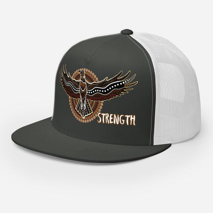 Eagle Spirit Trucker Cap – Strength, Resilience, and Style - Aboriginal Art by Lani