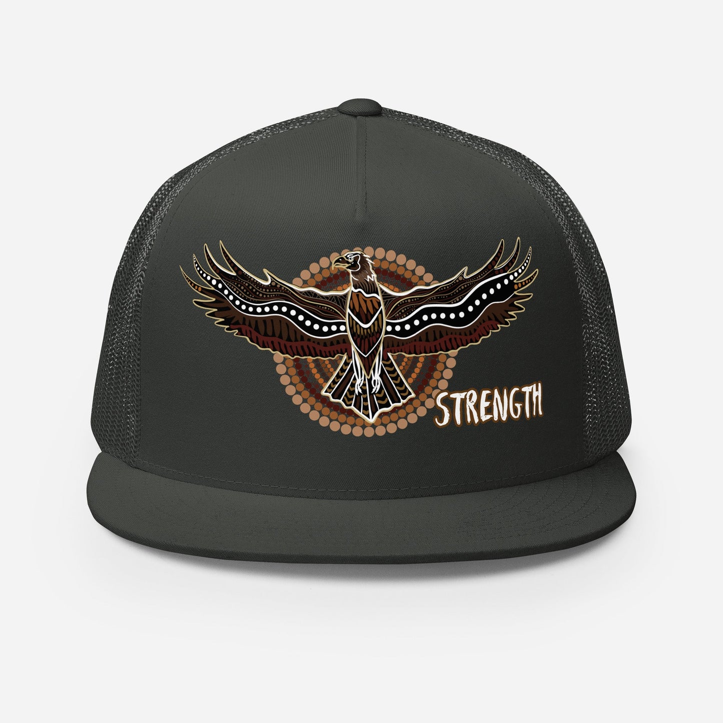 Eagle Spirit Trucker Cap – Strength, Resilience, and Style - Aboriginal Art by Lani