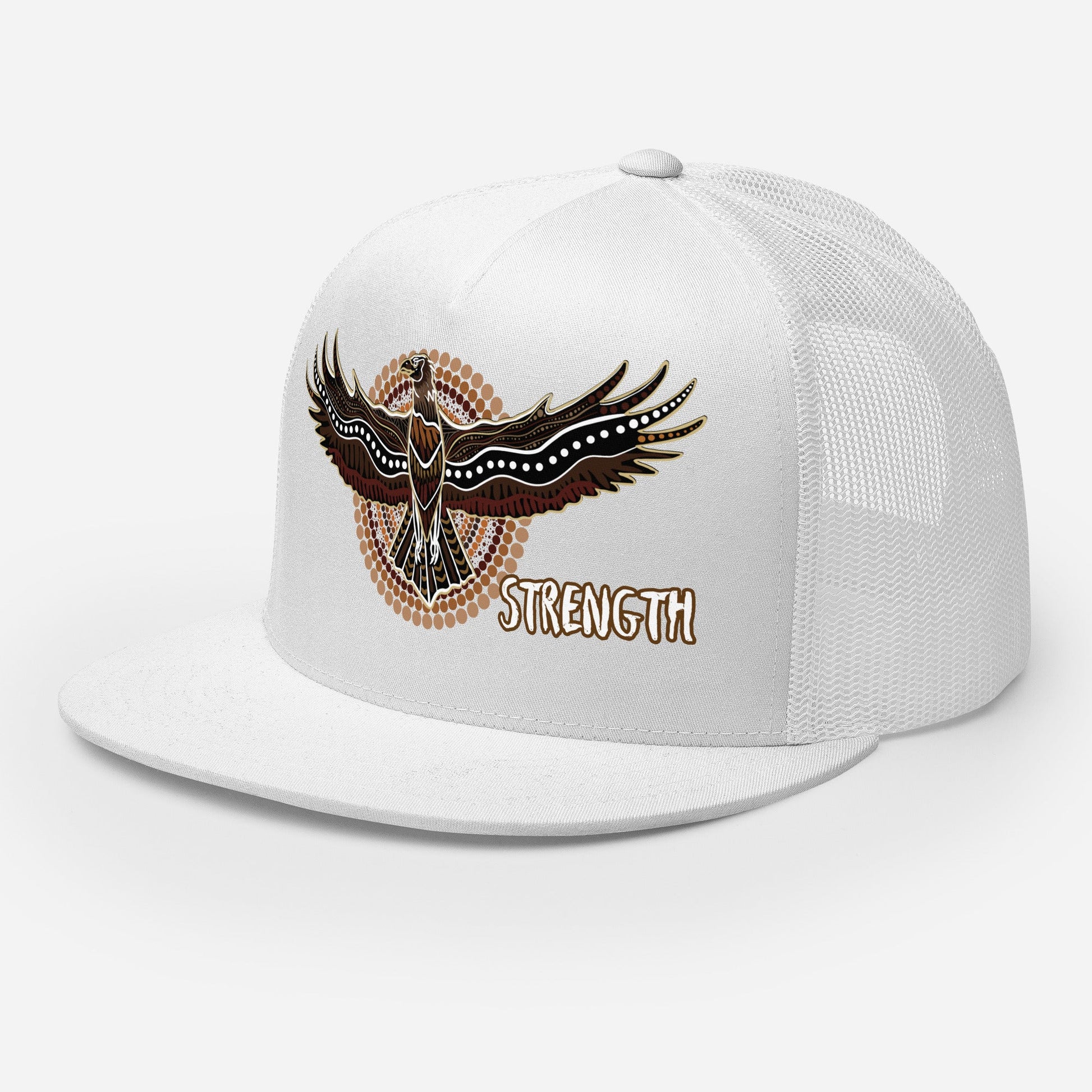 Eagle Spirit Trucker Cap – Strength, Resilience, and Style - Aboriginal Art by Lani