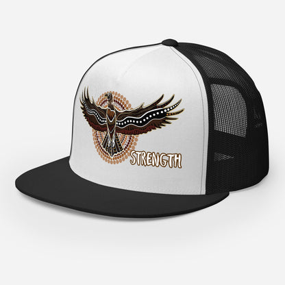 Eagle Spirit Trucker Cap – Strength, Resilience, and Style - Aboriginal Art by Lani