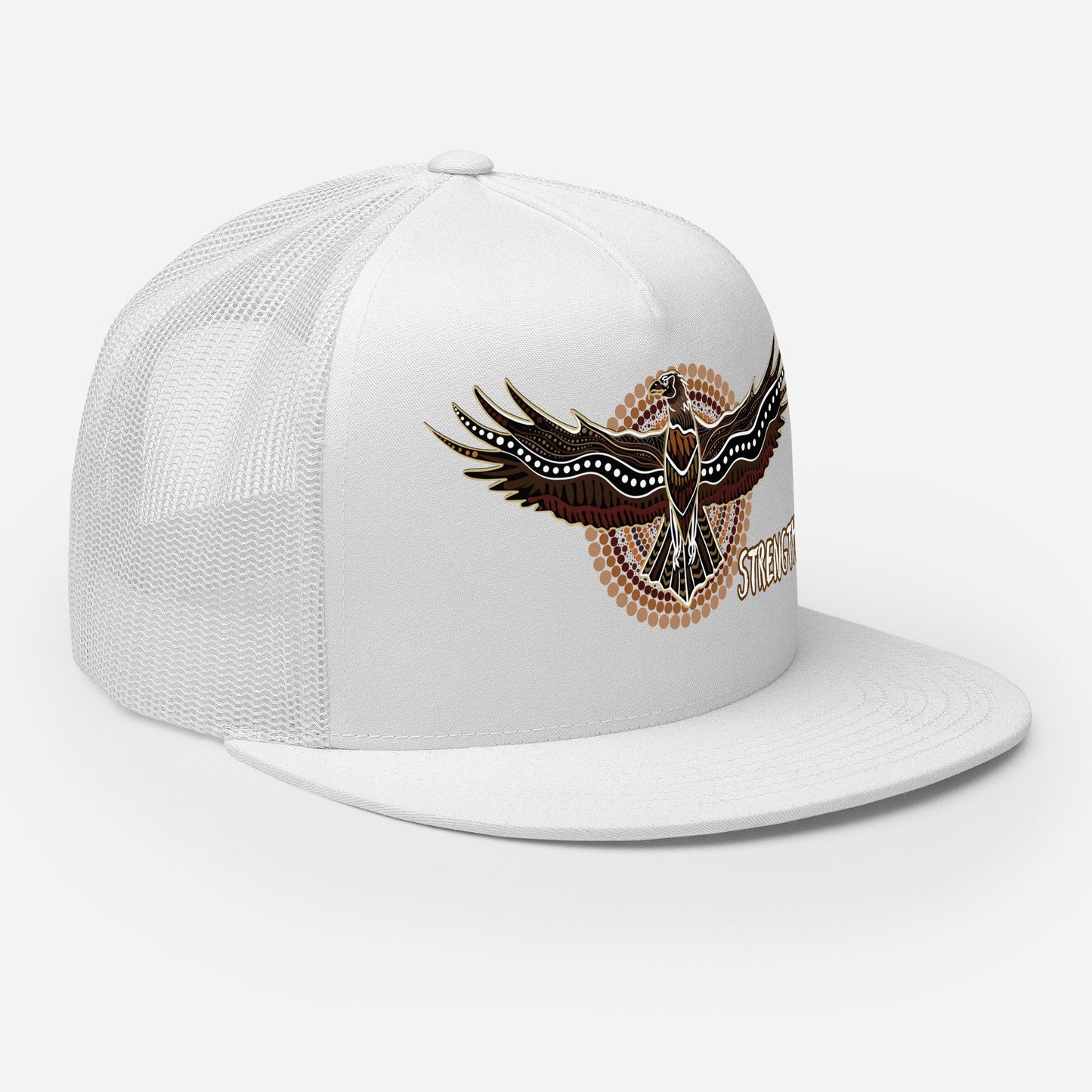 Eagle Spirit Trucker Cap – Strength, Resilience, and Style - Aboriginal Art by Lani