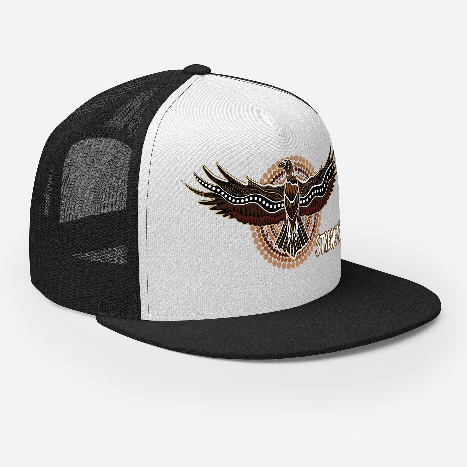 Eagle Spirit Trucker Cap – Strength, Resilience, and Style - Aboriginal Art by Lani