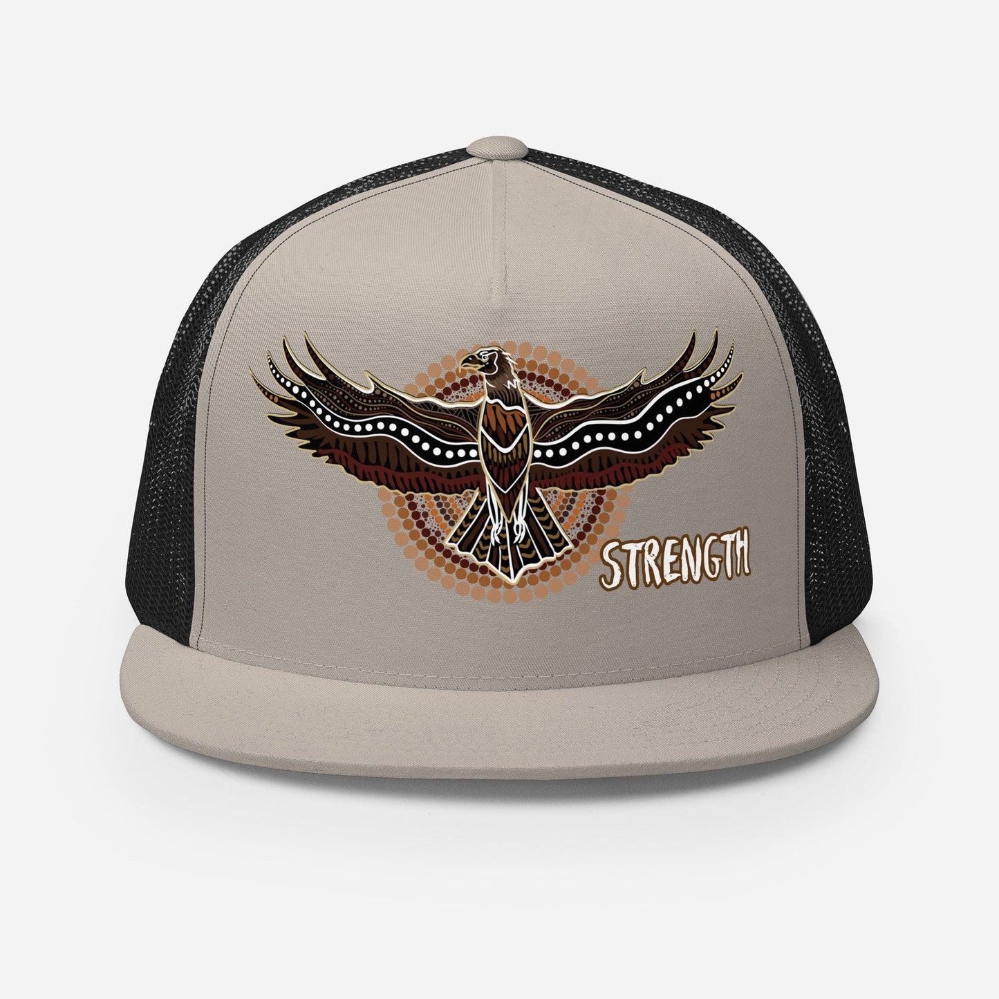 Eagle Spirit Trucker Cap – Strength, Resilience, and Style - Aboriginal Art by Lani