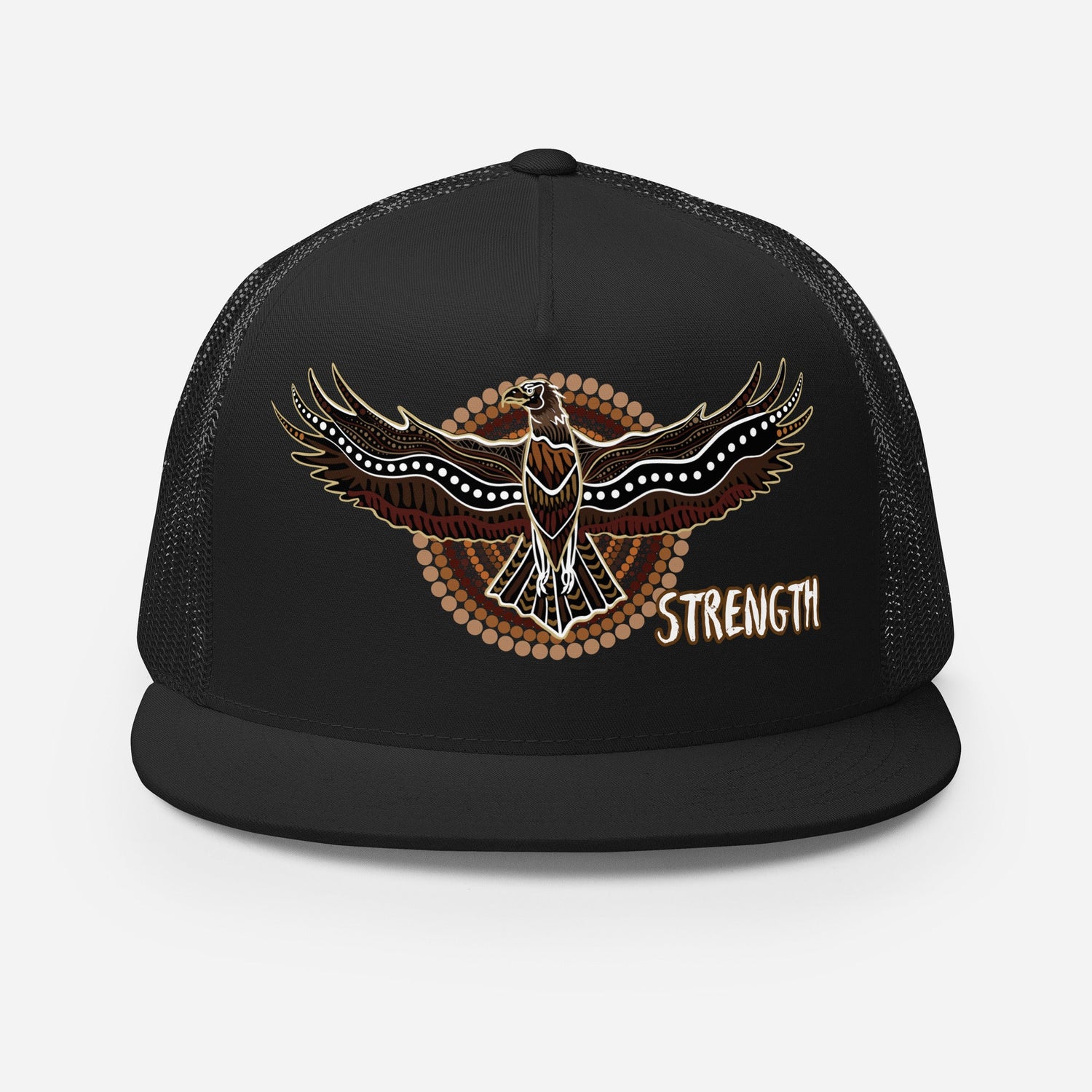 Eagle Spirit Trucker Cap – Strength, Resilience, and Style - Aboriginal Art by Lani