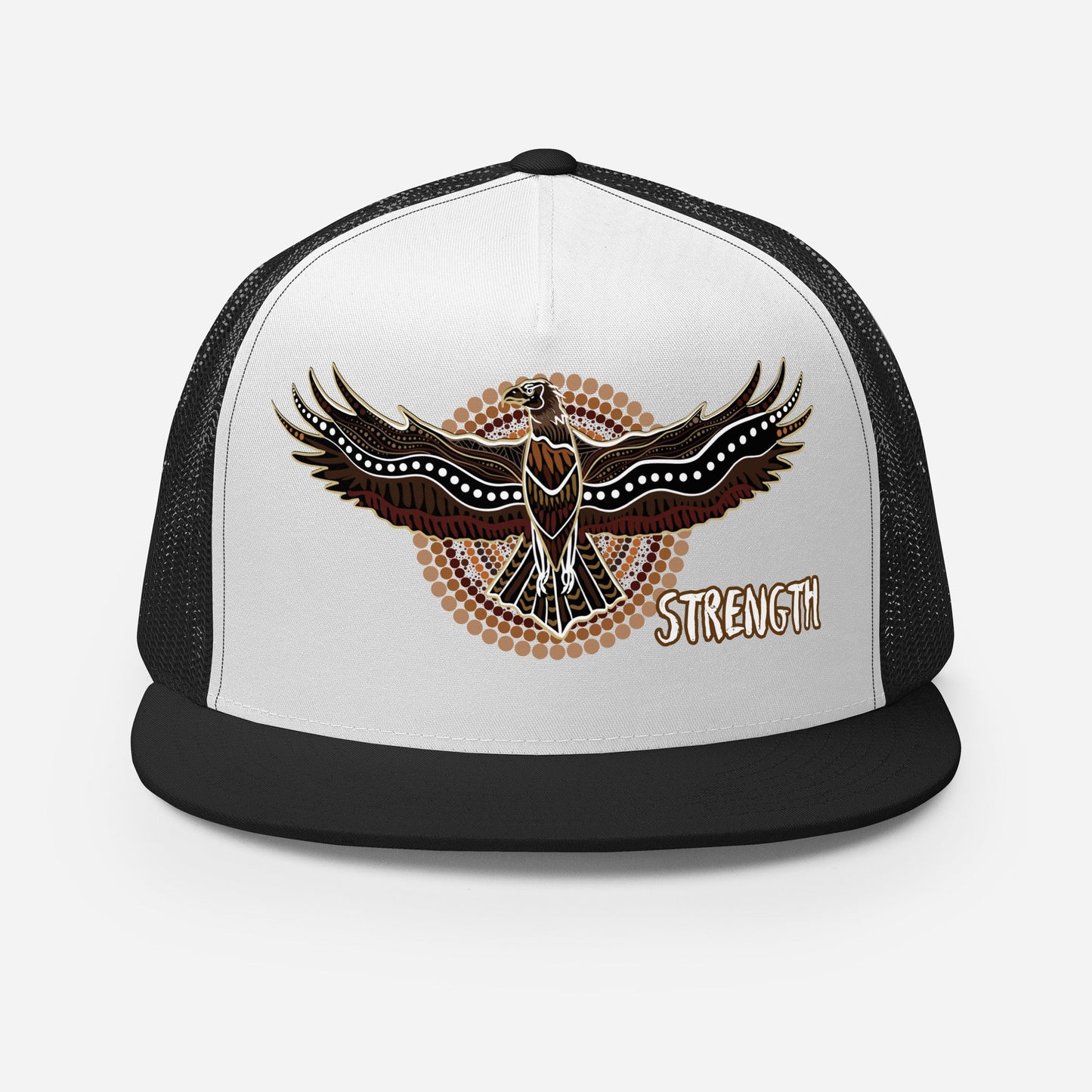 Eagle Spirit Trucker Cap – Strength, Resilience, and Style - Aboriginal Art by Lani