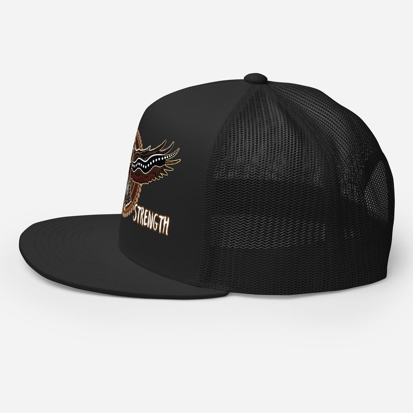 Eagle Spirit Trucker Cap – Strength, Resilience, and Style - Aboriginal Art by Lani