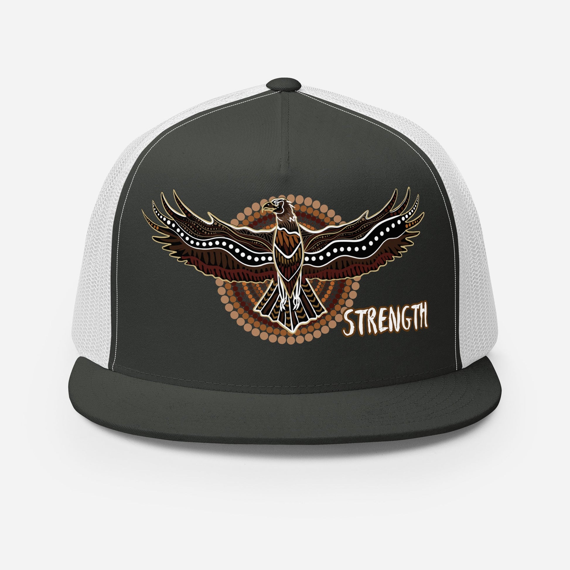 Eagle Spirit Trucker Cap – Strength, Resilience, and Style - Aboriginal Art by Lani