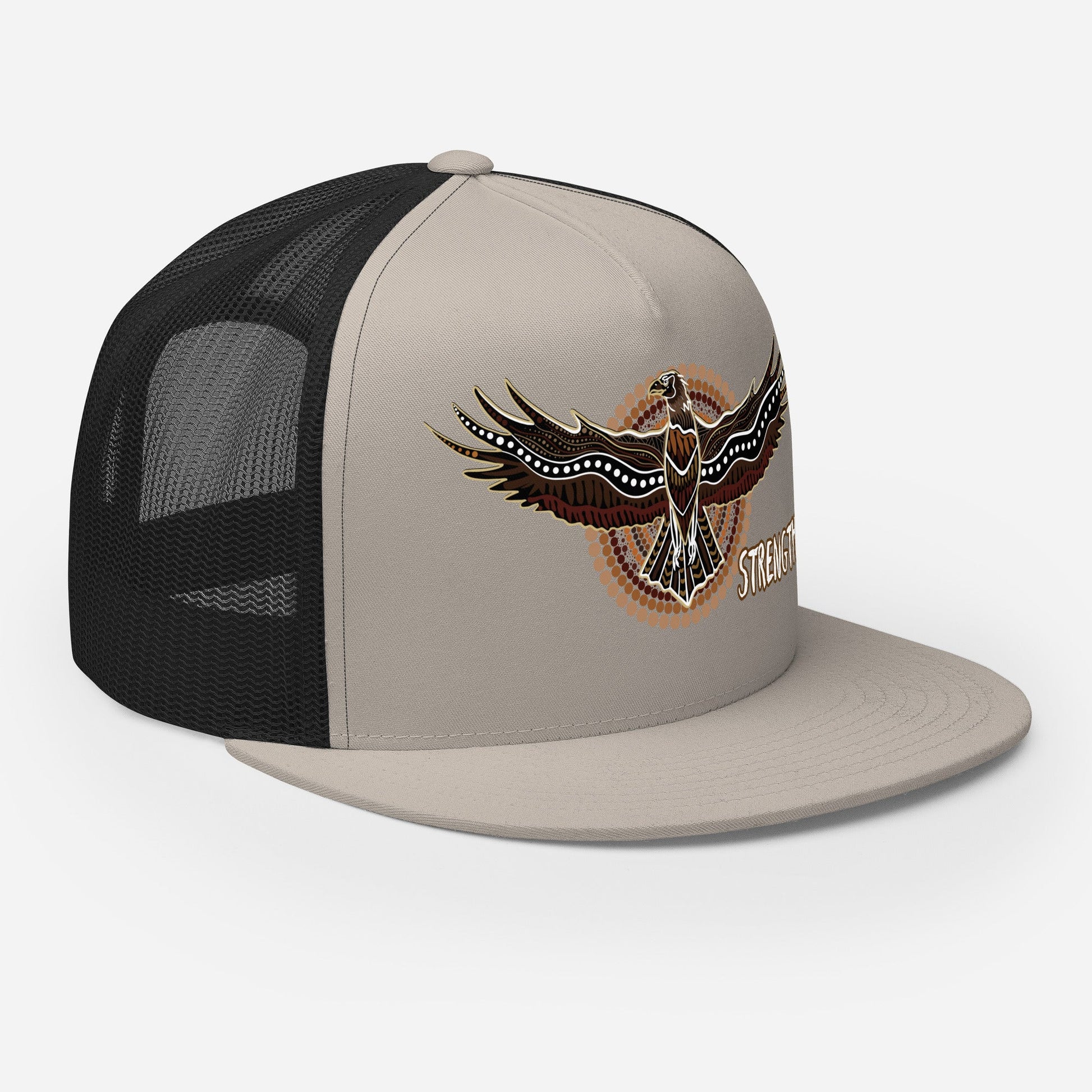 Eagle Spirit Trucker Cap – Strength, Resilience, and Style - Aboriginal Art by Lani