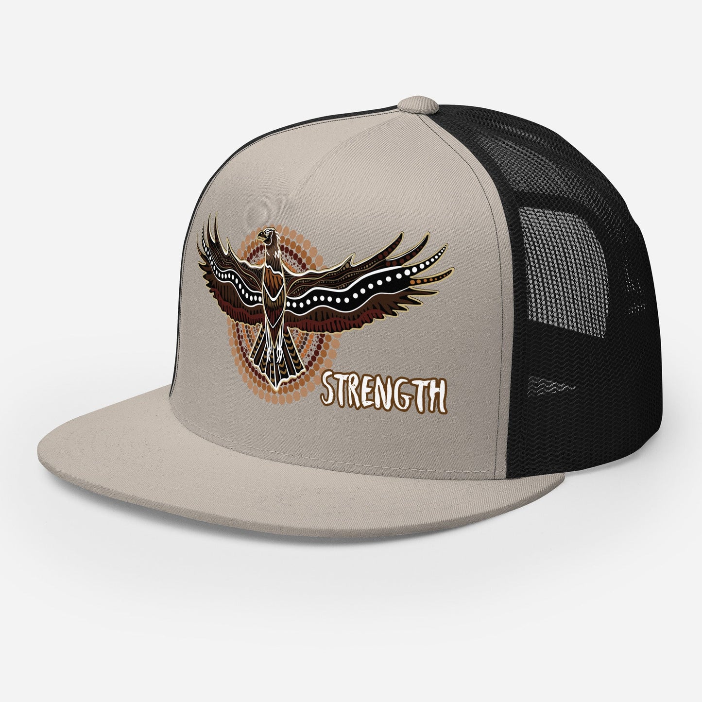 Eagle Spirit Trucker Cap – Strength, Resilience, and Style - Aboriginal Art by Lani