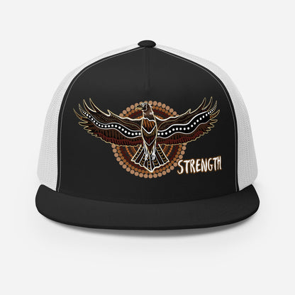 Eagle Spirit Trucker Cap – Strength, Resilience, and Style - Aboriginal Art by Lani