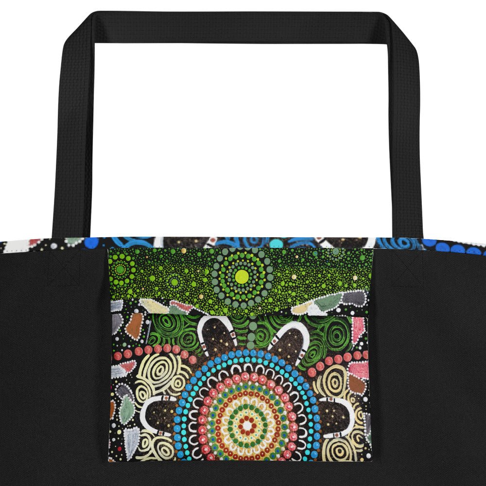 Gari Yala Collection Large Tote Bag - Aboriginal Art by LaniBags