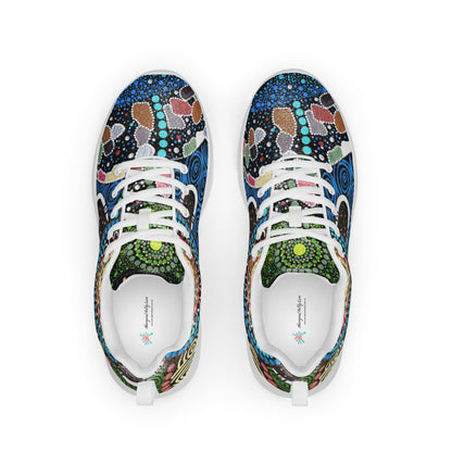 Gari Yala Collection Men’s Athletic Shoes - Aboriginal Art by LaniMen's Shoes