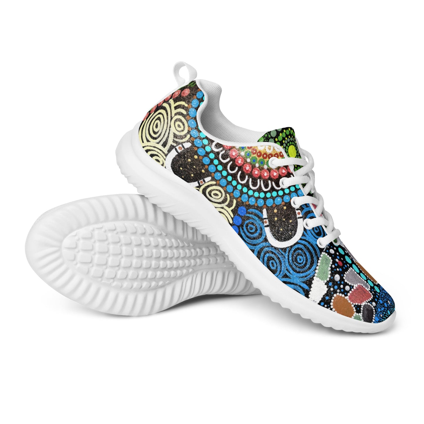 Gari Yala Collection Men’s Athletic Shoes - Aboriginal Art by LaniMen's Shoes