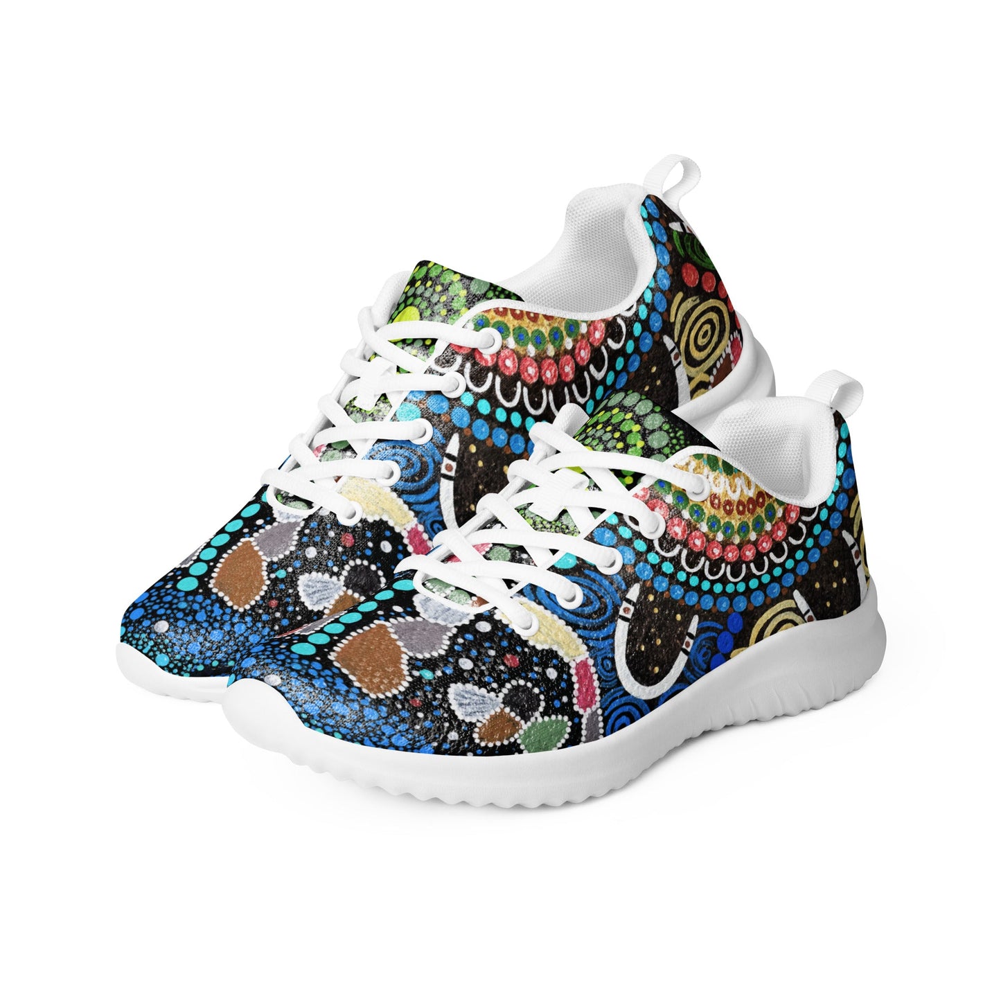 Gari Yala Collection Men’s Athletic Shoes - Aboriginal Art by LaniMen's Shoes