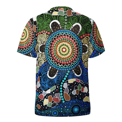 Gari Yala Collection Mens Sports Jersey - Aboriginal Art by LaniMen's Shirts