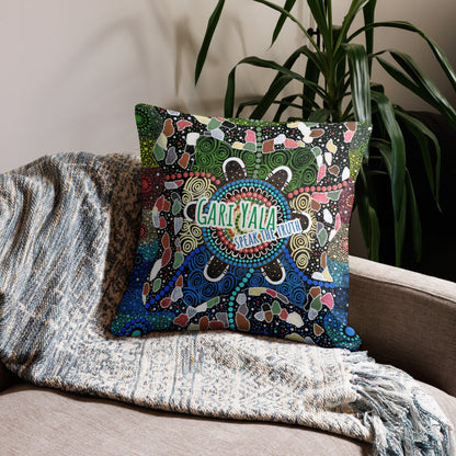 Gari Yala Collection Premium Pillow - Aboriginal Art by LaniPillows