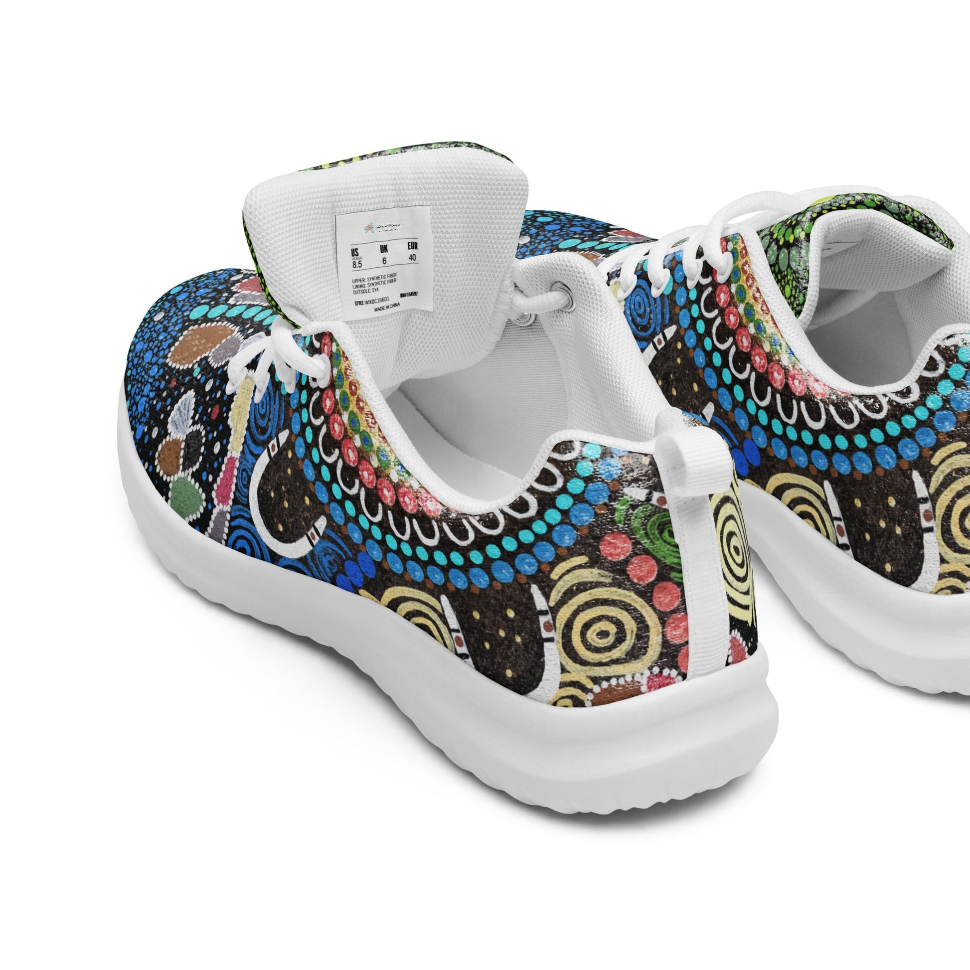 Gari Yala Collection Women’s Athletic Shoes - Aboriginal Art by LaniWomen's Shoes