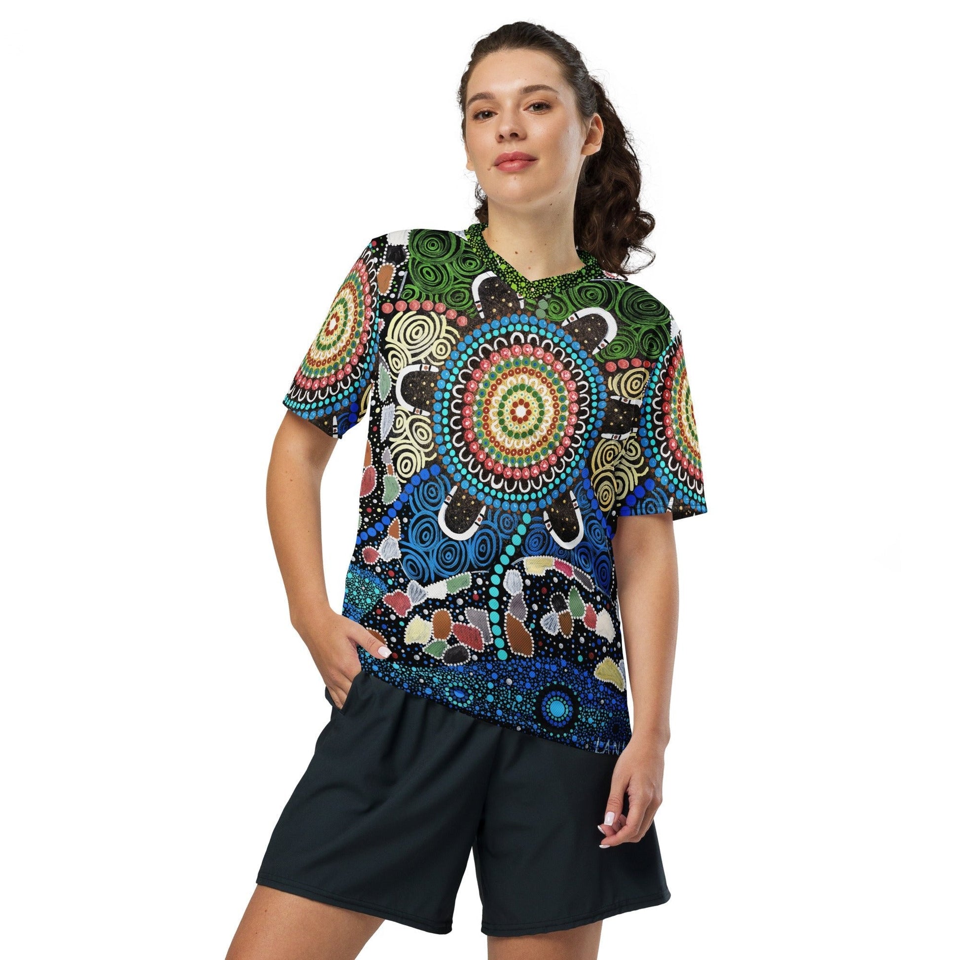 Gari Yala Collection Women's Sports Jersey - Aboriginal Art by LaniWomen's Shirts