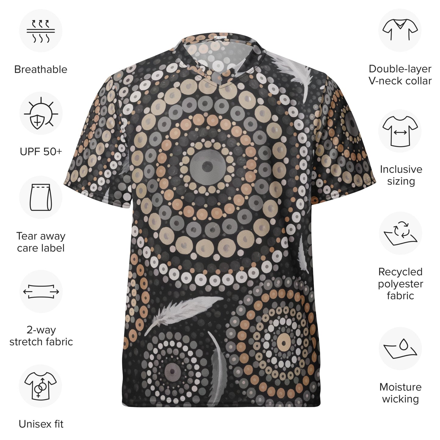 Gawuraa Collection Men's Sports Jersey - Aboriginal Art by LaniMen's Shirts