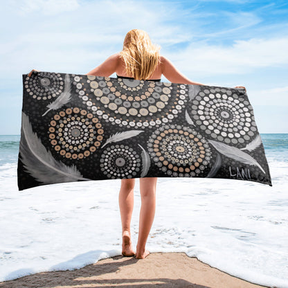 Gawuraa Collection Towel - Aboriginal Art by LaniTowels