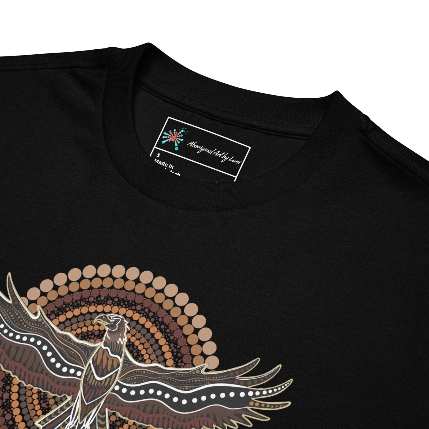 Majestic Eagle Oversized T-Shirt – Strength, Resilience, and Style - Aboriginal Art by Lani