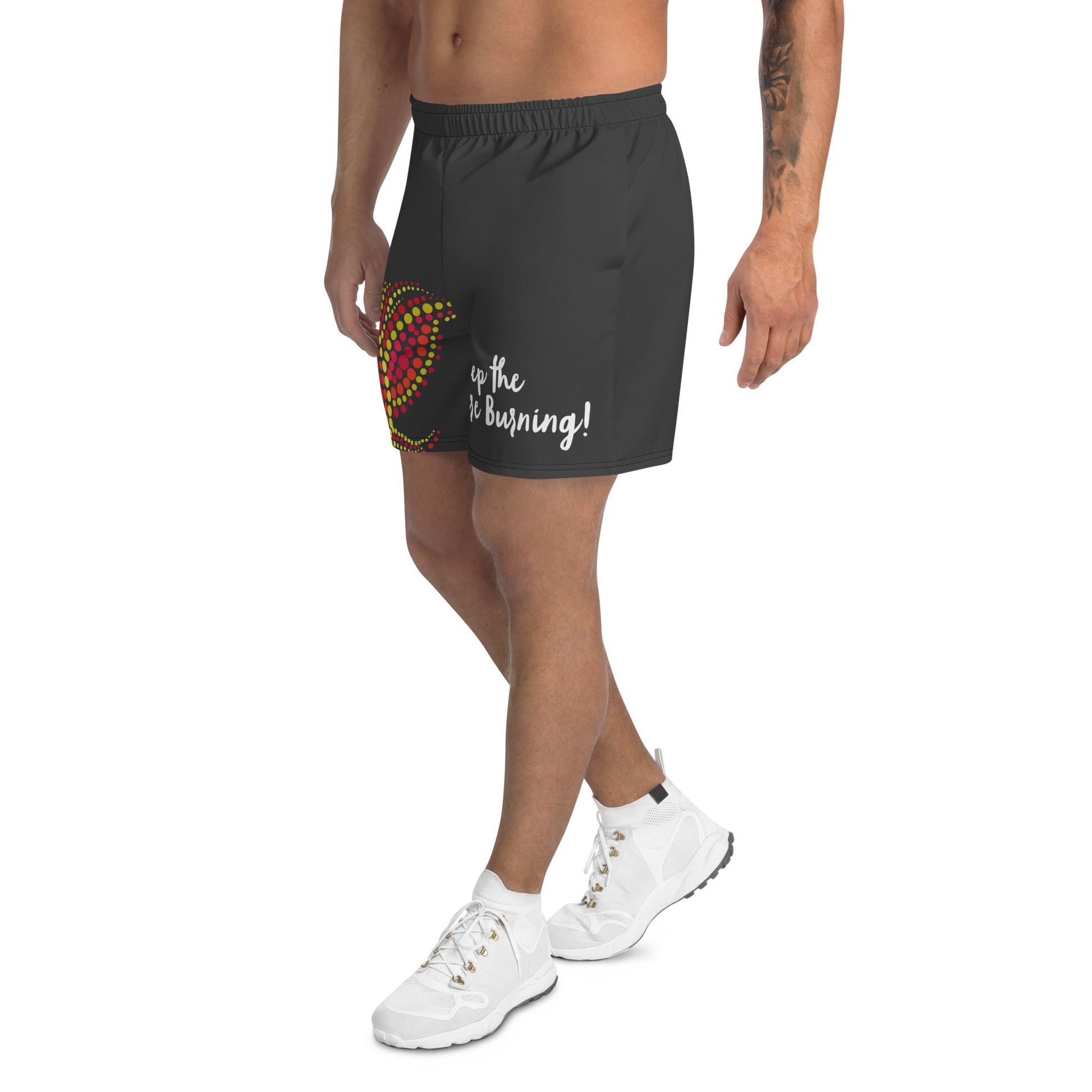 NAIDOC 2024 Keep The Fire Burning! Men's Athletic Shorts - Aboriginal Art by LaniMen's Shorts