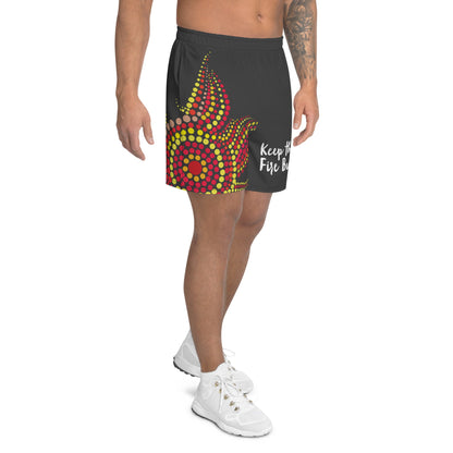 NAIDOC 2024 Keep The Fire Burning! Men's Athletic Shorts - Aboriginal Art by LaniMen's Shorts