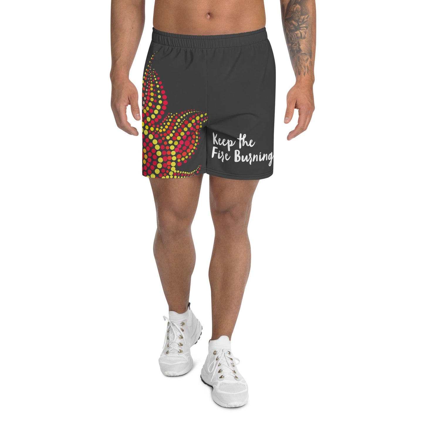 NAIDOC 2024 Keep The Fire Burning! Men's Athletic Shorts - Aboriginal Art by LaniMen's Shorts