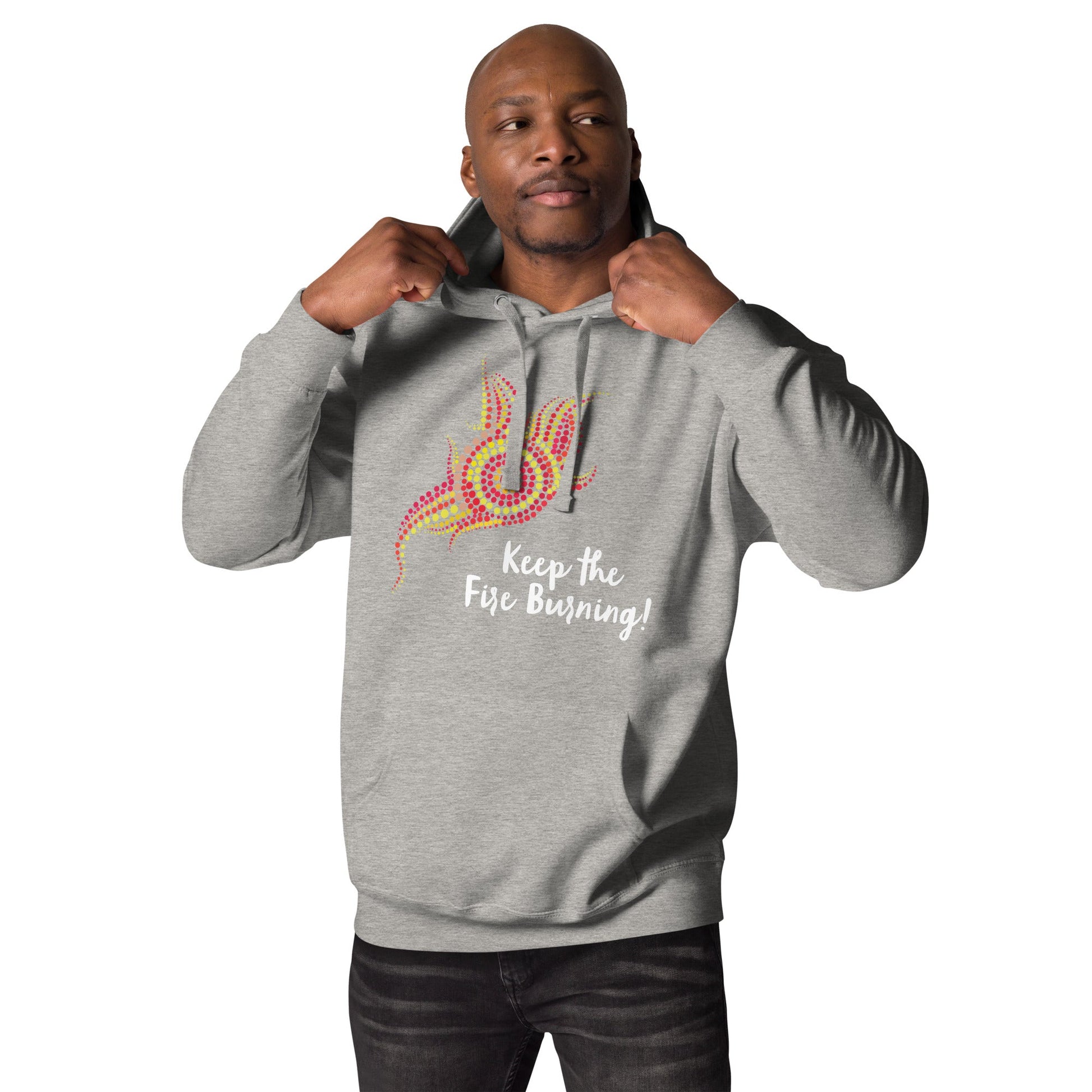 NAIDOC 2024 Keep The Fire Burning Unisex Premium Hoodie - Aboriginal Art by LaniWomen's Hoodies