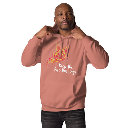 NAIDOC 2024 Keep The Fire Burning Unisex Premium Hoodie - Aboriginal Art by LaniWomen's Hoodies