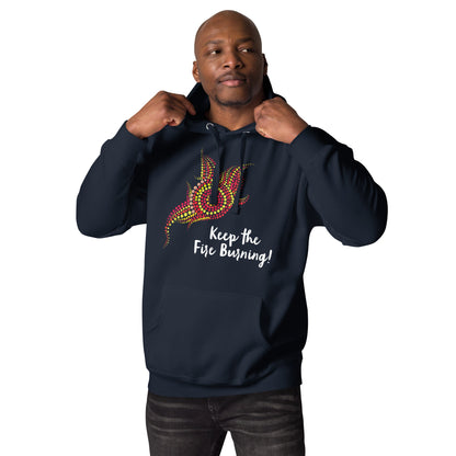 NAIDOC 2024 Keep The Fire Burning Unisex Premium Hoodie - Aboriginal Art by LaniWomen's Hoodies