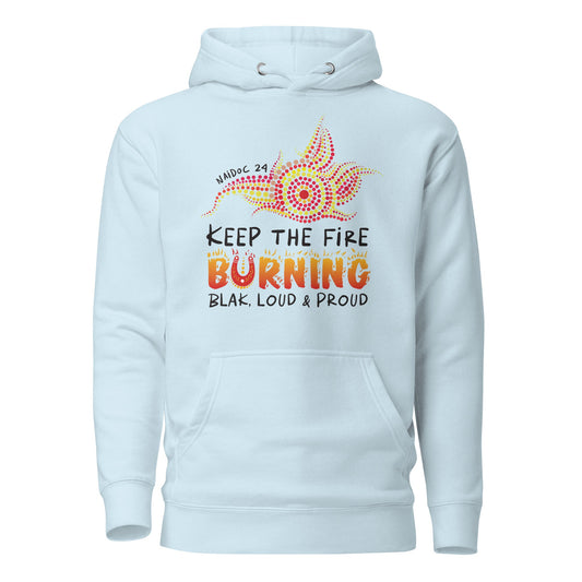 NAIDOC 2024 Range 2 Hoodie - Light Colours - Aboriginal Art by Lani