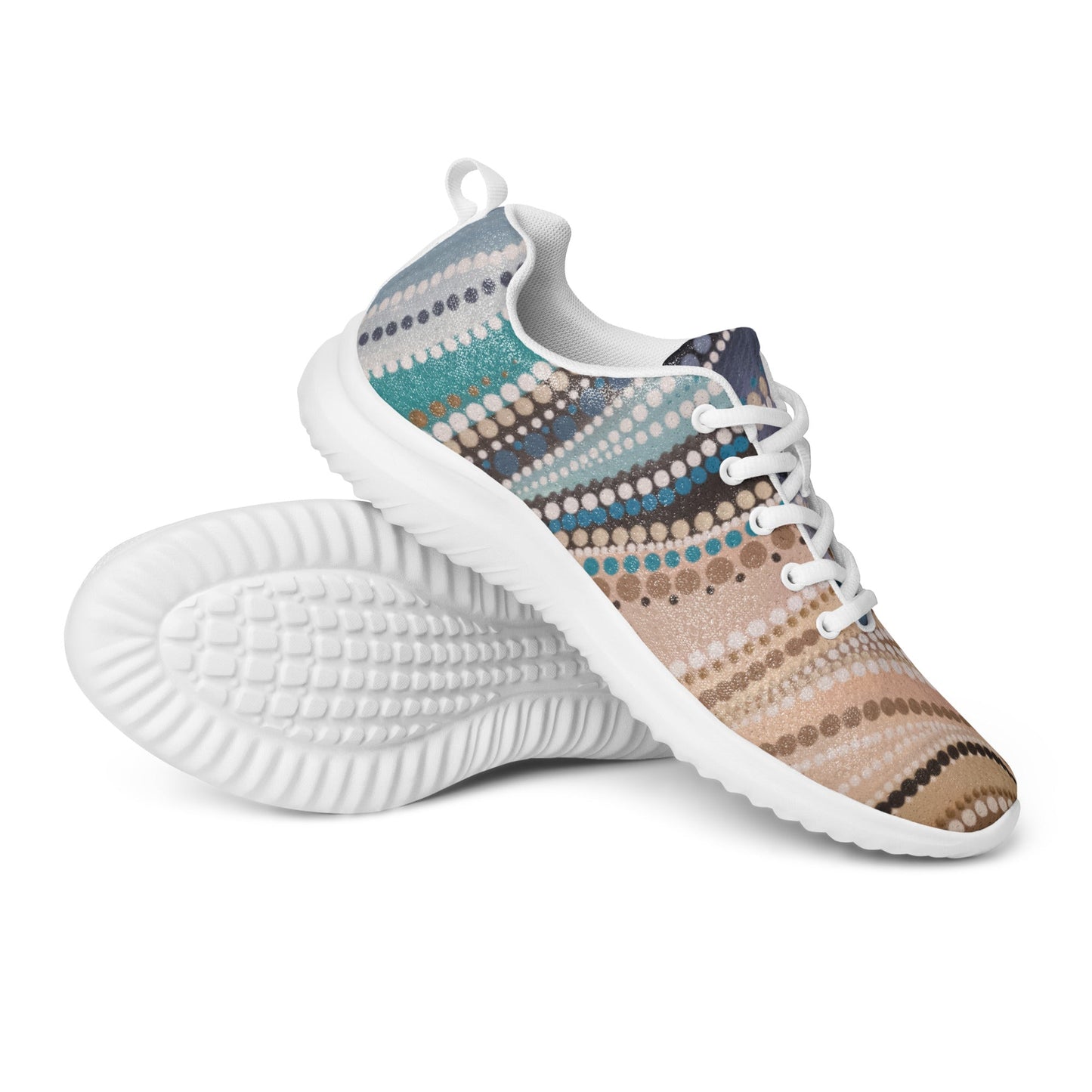 Three Rivers Collection Men’s Athletic Shoes - Aboriginal Art by LaniMen's Shoes