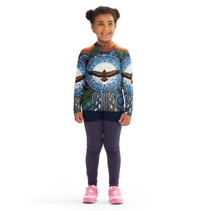 Walu - ma - rra Kids Rash Guard - Aboriginal Art by Lani