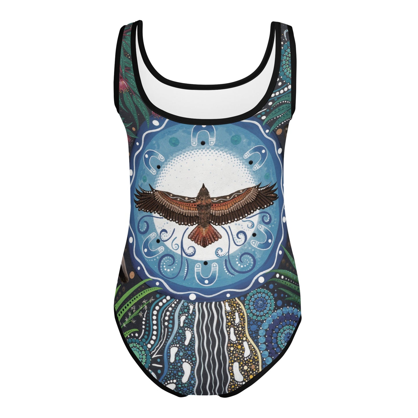 Walu - ma - rra Kids Swimsuit - Aboriginal Art by Lani