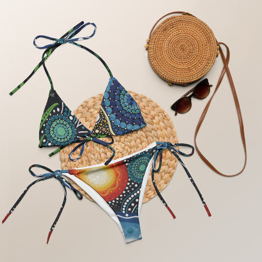 Walu - ma - rra String Bikini - Aboriginal Art by LaniBikini