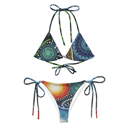 Walu - ma - rra String Bikini - Aboriginal Art by LaniBikini